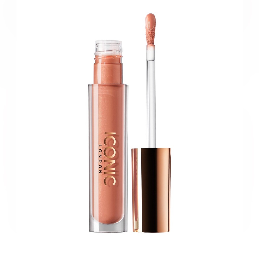 ICONIC LONDON “FEELIN IT” BROWN NUDE PLUMPING GLOSS NOURISHING SHINE NEUTRAL - Picture 4 of 5
